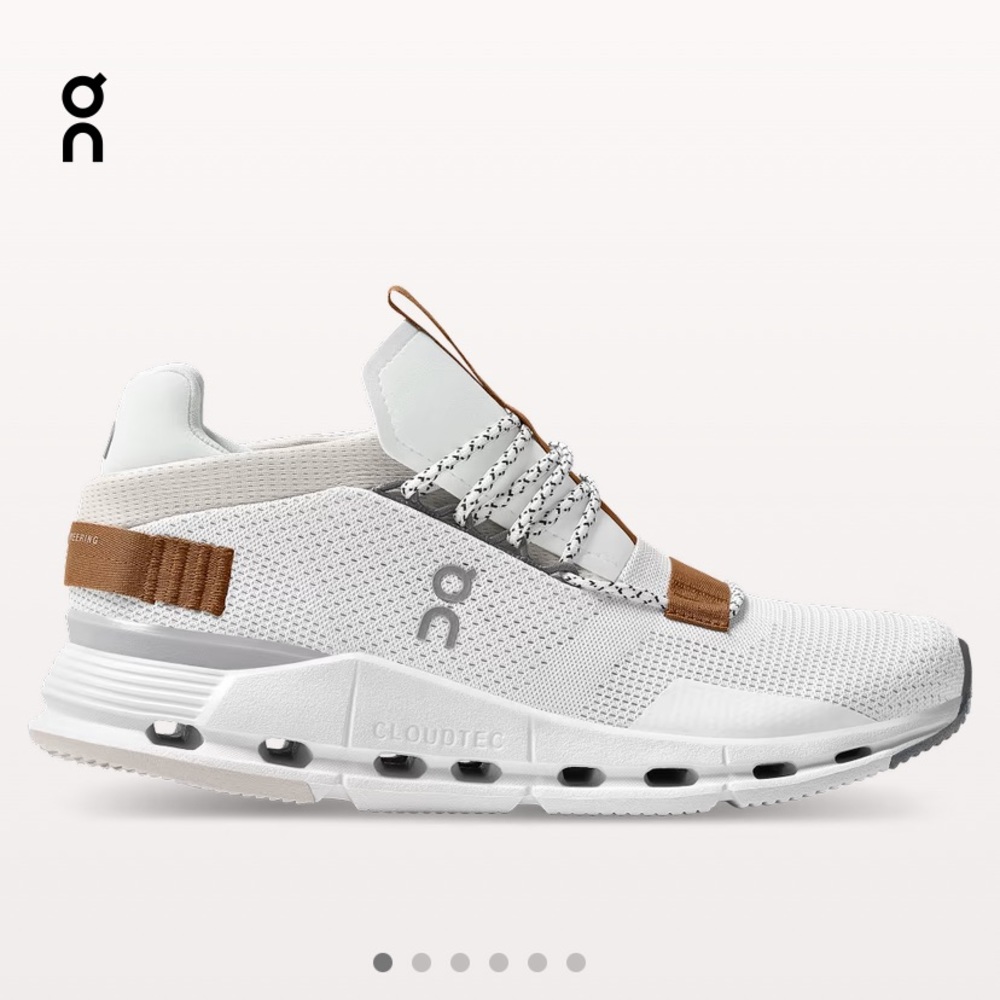 NWT On Running CloudNova White/Pearl size 8